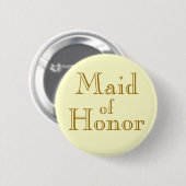 Maid of Honor Ronde Button 5,7 Cm (Voorkant /achterkant)
