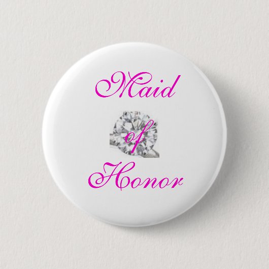 Maid of Honor Ronde Button 5,7 Cm (Voorkant)