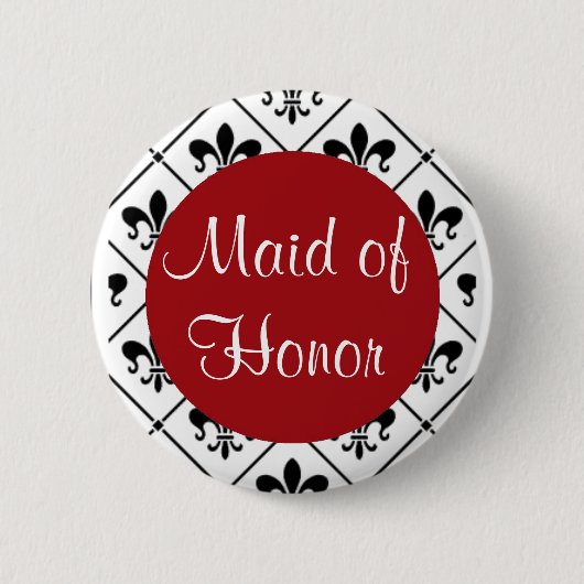 Maid of Honor Ronde Button 5,7 Cm (Voorkant)