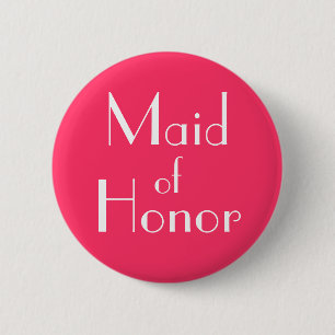 Maid of Honor Ronde Button 5,7 Cm