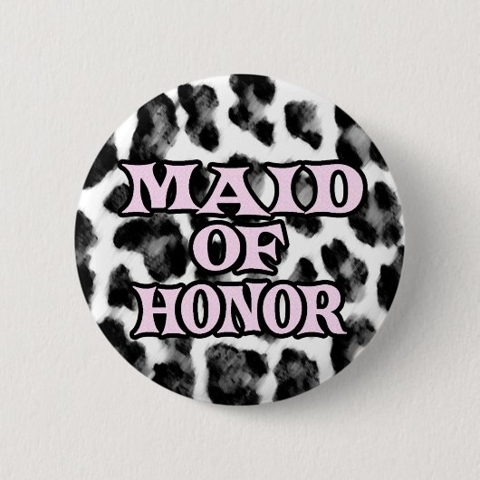 Maid of Honor Ronde Button 5,7 Cm (Voorkant)