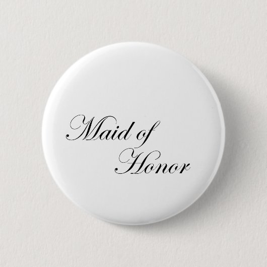 Maid of Honor Ronde Button 5,7 Cm (Voorkant)