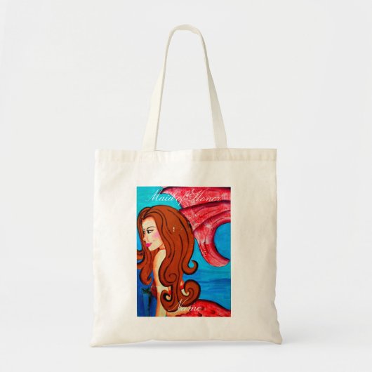 Maid of Honor roodkoproodstaart Tote Bag (Voorkant)