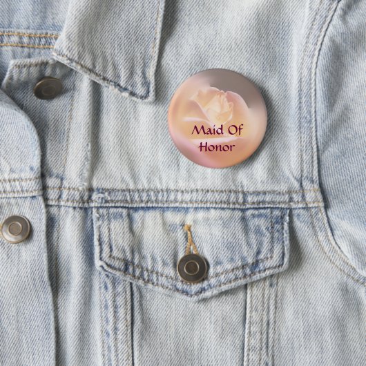 Maid of Honor Roos Flower Button (In situ)