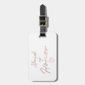 Maid of Honor - Roos Gold faux folie Bagagelabel (Voorkant verticaal)