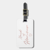 Maid of Honor - Roos Gold faux folie Bagagelabel (Voorkant verticaal)