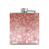 Maid of Honor Roos Gold Glitter Custom Wedding Heupfles (Achterkant)