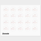 Maid of Honor - Roos Gouden faux folie sticker (Vel)