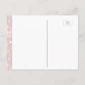 Maid of Honor -  roze bokeh-lampen Uitnodiging Briefkaart (Achterkant)