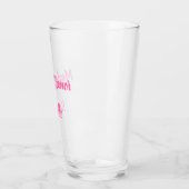 Maid of Honor roze Custom Name Gifts Wedding Glas (Links)