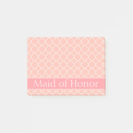 Maid of Honor Roze en Wit Post-it® Notes