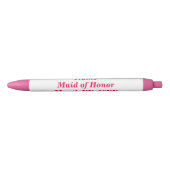 Maid of Honor Roze Mustache Pen (Voorkant)