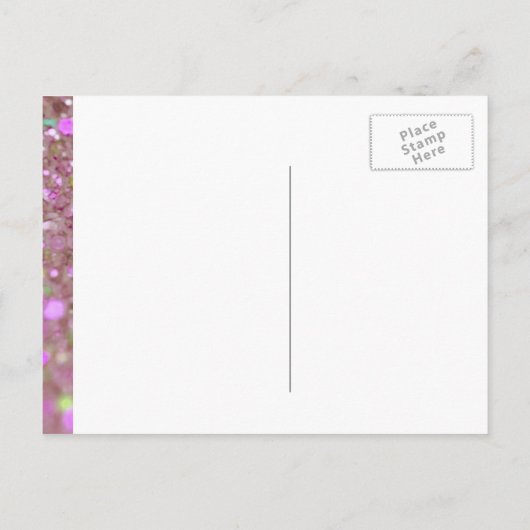 Maid of Honor - Roze Uitnodiging Briefkaart (Achterkant)