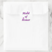 Maid of Honor Simply Love Ronde Sticker (Tas)