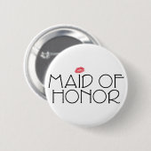 Maid of Honor Smooch Ronde Button 5,7 Cm (Voorkant /achterkant)