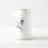 Maid of Honor Stein Wedding Bluebird Bierpul (Voorkant links)