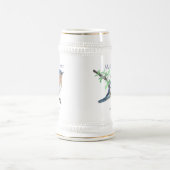 Maid of Honor Stein Wedding Bluebird Bierpul (Center)