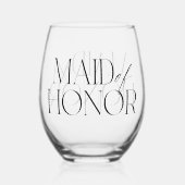 Maid of Honor Stemless Wijnglas Wijnglas Zonder Voet (Achterkant)
