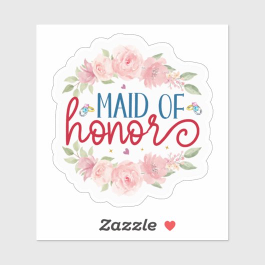 Maid of Honor Sticker (Vel)