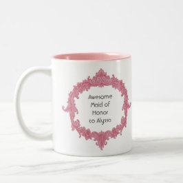 Maid of Honor Style Custom Name V01 Tweekleurige Koffiemok