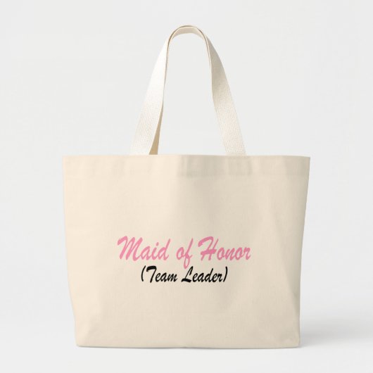 Maid of Honor (teamleider) Grote Tote Bag (Voorkant)