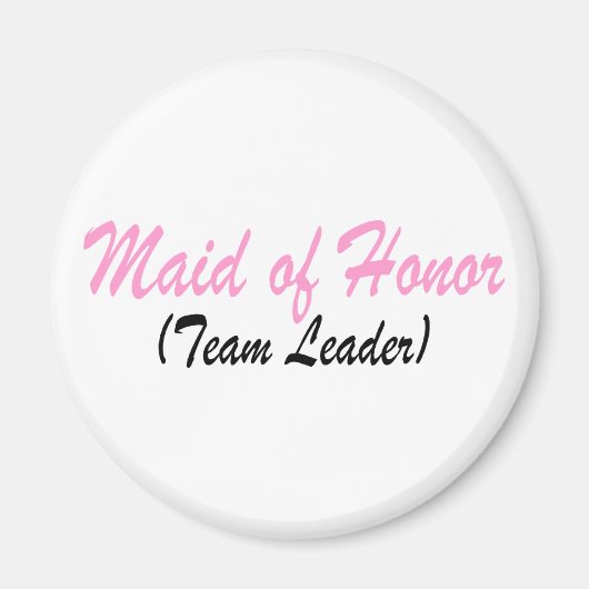 Maid of Honor (teamleider) Magneet (Voorkant)