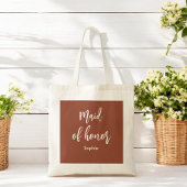 Maid of Honor Terracotta Brown Canvas tas