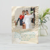 Maid of Honor Tropische foto Bedankkaart (Staand voorkant)