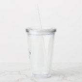 Maid of Honor Tropische palmbladeren Bachlorette Acryl Drinkbeker (Links)