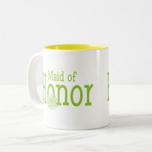 Maid of Honor Tweekleurige Koffiemok (Voorkant links)