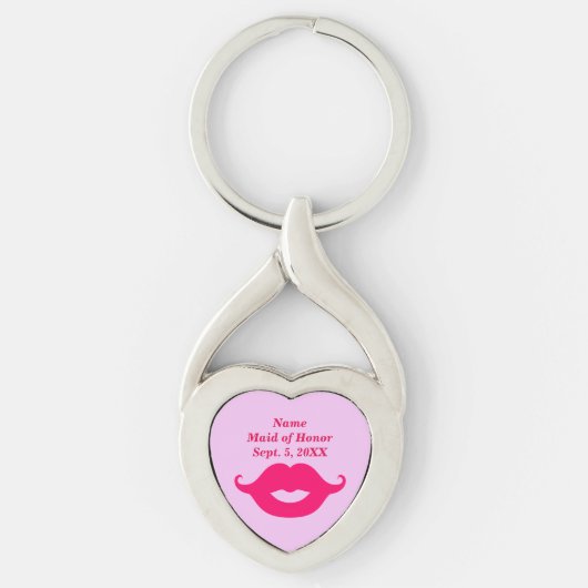 Maid of Honor Twisted Heart Keychain (Voorkant)