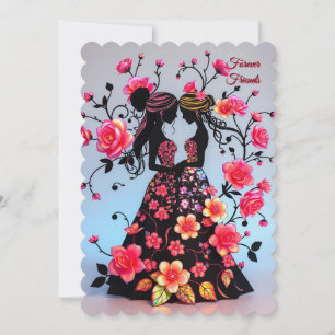 Maid of Honor uitnodiging, Forever Friends Kaart