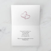 Maid of Honor-uitnodiging met rozen en parels (Binnen)