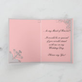 Maid of Honor uitnodigingskaart (Binnen)