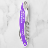 Maid of Honor Violet Wedding Kurkentrekkers (Achterkant)