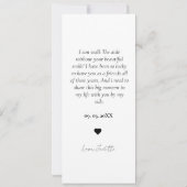 Maid of Honor Voorstel Fotostrip Fotocabine Save The Date (Achterkant)