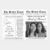 Maid of Honor-voorstel krant Bloemenboeket Inpakpapier Vel (Voorkant)