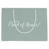 Maid of Honor Voorstel Modern Voorstel Groot Cadeauzakje (Voorkant)