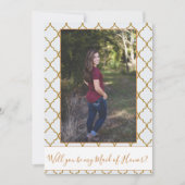 Maid of Honor Voorstel verstelbare rand Kaart (Voorkant)