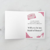 Maid of Honor Voorstel Waterverf Jurk (Binnen)