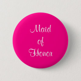 Maid of Honor Wedding 4Hayley Ronde Button 5,7 Cm