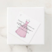 Maid of Honor Wedding  Dress Hartelijk dank Bedankjes Labels (In situ)