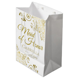 Maid of Honor Wedding Gift Bag - Medium Cadeauzakje