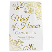 Maid of Honor Wedding Gift Bag - Medium Cadeauzakje (Achterkant)