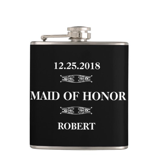 Maid of Honor Wedding Heupfles (Voorkant)