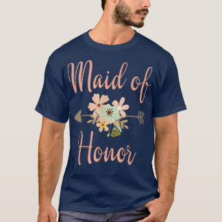 Maid of Honor Wedding Party T-shirt