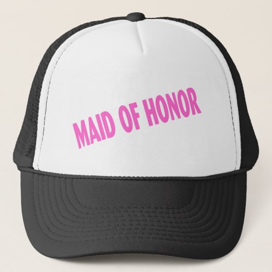 Maid of Honor Wedding Pink Trucker Pet (Voorkant)