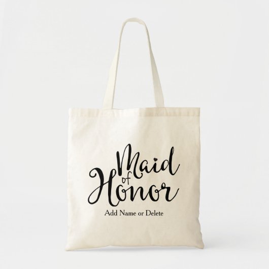 Maid of Honor Wedding Tas Budget Canvas Canvas tas (Voorkant)