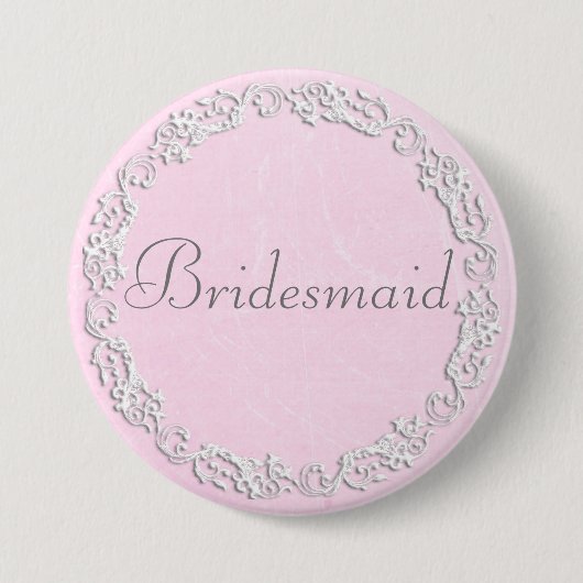Maid of Honor Wedding Vrijgezellenfeest Party Butt Ronde Button 7,6 Cm (Voorkant)