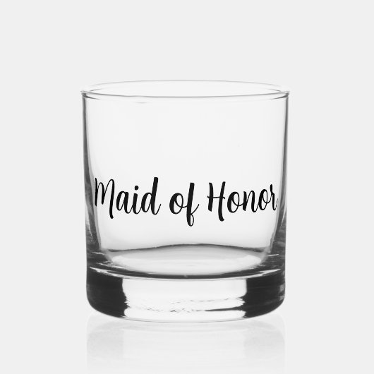 Maid of Honor Wedding Whisky Glas (Voorkant)